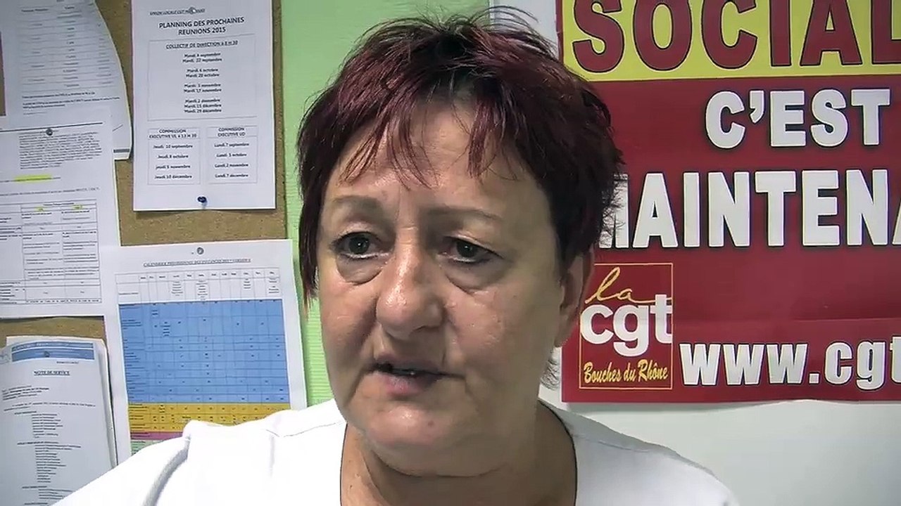 Josy Capozzi, représentante CGT du Centre Hospitalier de Martigues