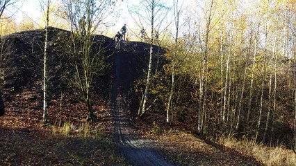 VTT des Éoliennes - extrait de la randonnée sur le terril de Ferrand à Elouges