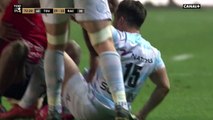 Semi Radradra explose Brice Dulin lors d'un contact après une passe en avant de Nonu