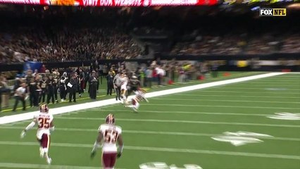 D.J. Swearinger picks off Drew Brees on first drive of game