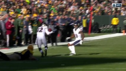 Eric Weddle intercepts Brett Hundley on a deep pass