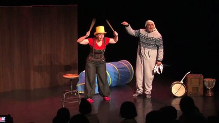 Pascale Furioli et Rémi Sébastien ont fait rire aux éclats les tout-petits.