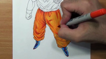 Drawing Goku Super Saiyan Blue - Full Body!