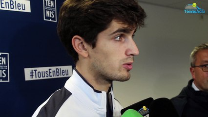 Coupe Davis 2017 - FRA-BEL - Pierre-Hugues Herbert : "On est en contact avec David Goffin, c'est un ami"