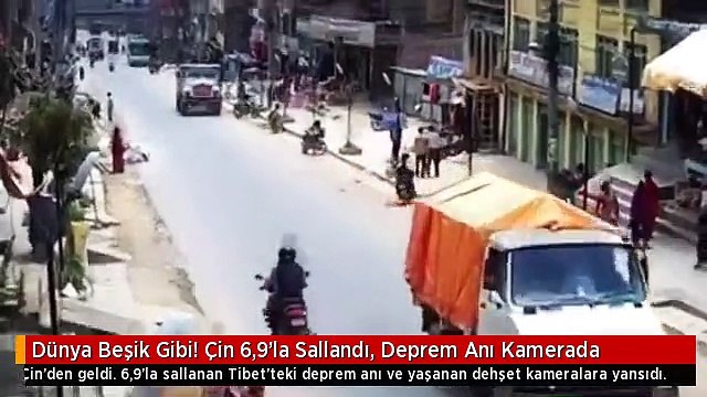 Dünya Beşik Gibi! Çin 69la Sallandı Deprem Anı Kamerada