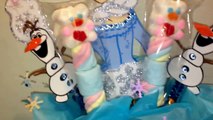 DIY centro de mesa Elsa Frozen con dulces y bombones fiesta centerpieces