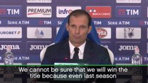 Title will come down to last few games - Allegri