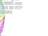 Bipra Tragbare externe Festplatte 635 mm  25 Zoll USB 20 NTFS Rot 400GB