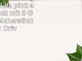 Tomax Schmetterling Anhänger Lila pink als USB Stick mit 8 GB USB Speicherstick Flash