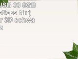 818Shop No31500080038 HiSpeed USB 30 8GB Speichersticks Ninja Schwerter 3D schwarz
