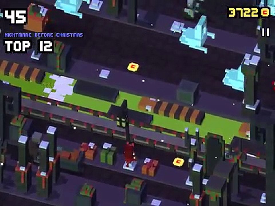 DISNEY CROSSY ROAD NIGHTMARE BEFORE CHRISTMAS Charers Unlocked Gameplay iOS / Android