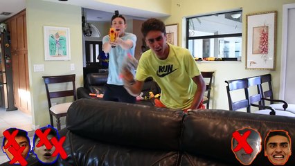 EPIC NERF WAR AT MY HOUSE VS. IRELAND BOYS!!