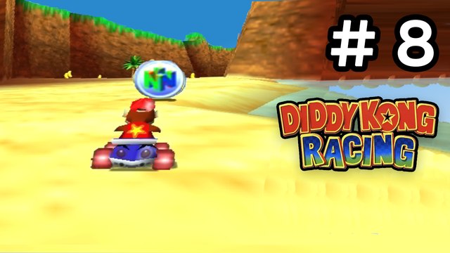 Diddy Kong Racing - #8 [Silver Coin Challenge - Juwgle Falls - Hot Top Volcano] Carro e avião com moedas