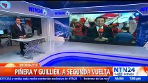 Candidatos a la presidencia de Chile Sebastián Piñera y Alejandro Guillier irán a segunda vuelta, según más de la mitad del escrutinio