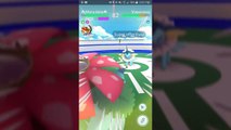 Pokémon GO Gym Battles 3 Gyms Hitmontop Togepi Scizor Bellossom Qwilfish Furret Ursaring & more
