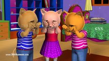 Three Little Kittens & Five Little Kittens Jumping on the Bed - 3D Rhymes & Songs for Children-NHFAPKAaDxI