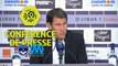 Conférence de presse Girondins de Bordeaux - Olympique de Marseille (1-1) : Jocelyn GOURVENNEC (GdB) - Rudi GARCIA (OM) / 2017-18