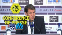 Conférence de presse Girondins de Bordeaux - Olympique de Marseille (1-1) : Jocelyn GOURVENNEC (GdB) - Rudi GARCIA (OM) / 2017-18