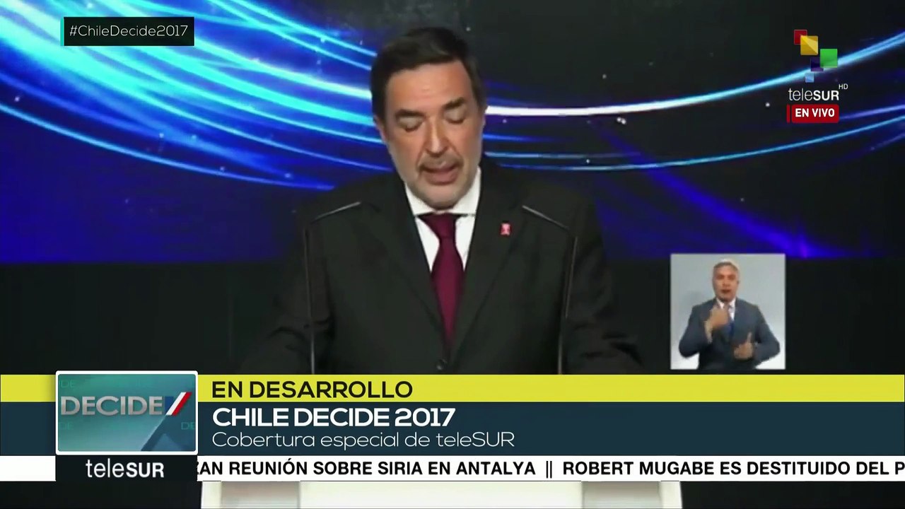 Con 36.66% aventaja Piñera primeros resultados...