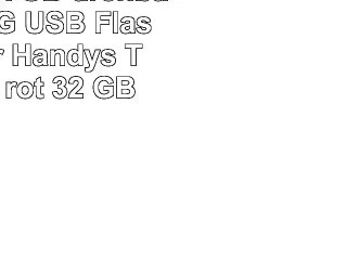 maxinda 16 GB drehbar Micro OTG USB Flash Drive für Handys  Tablet PCs rot 32 GB