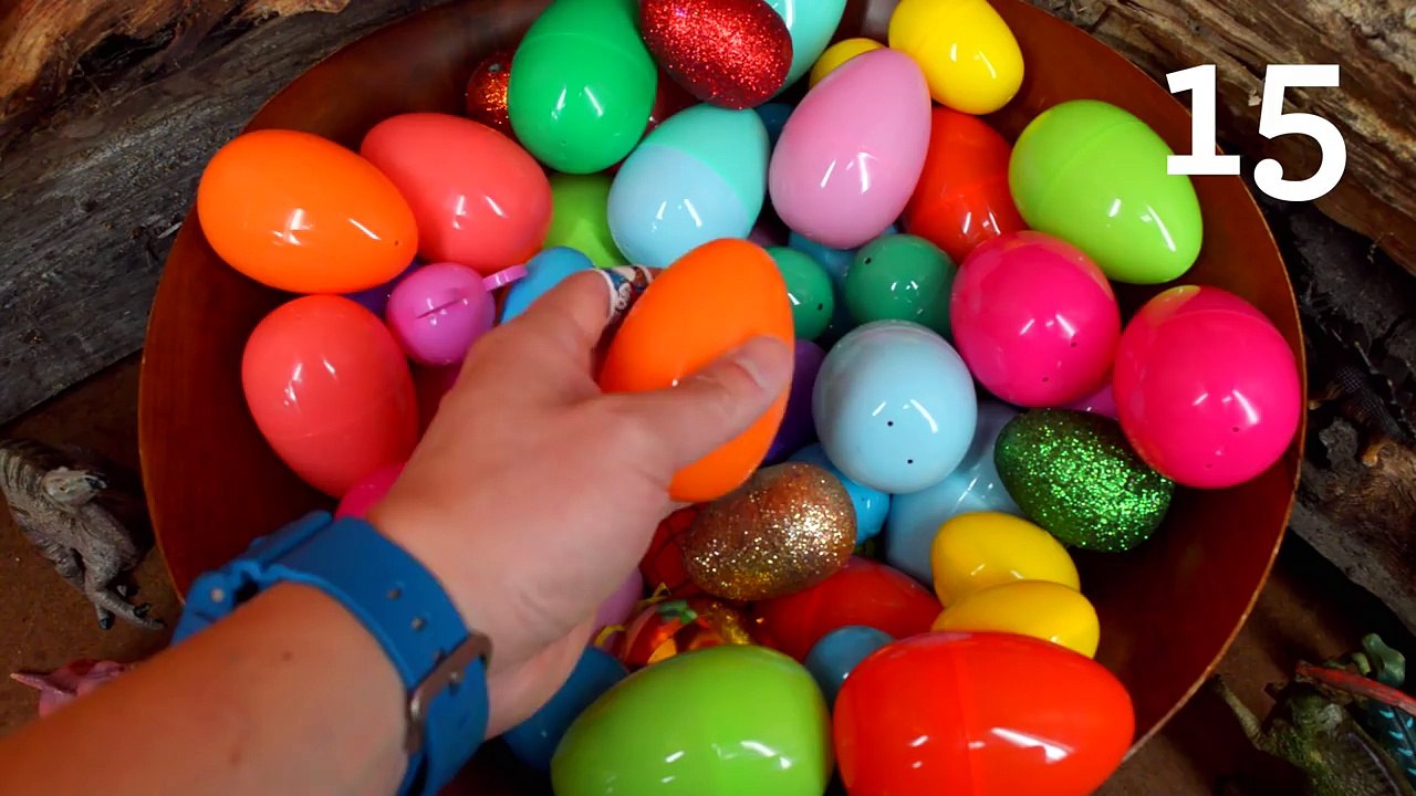 Dinosaur Surprise Eggs: 66 Surprise Eggs with Slugterra Star Wars Disney Cars by ToyRap