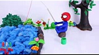 Superheroes bad baby play doh stop motion animations pranks funny for children