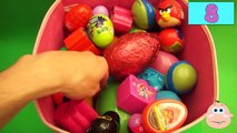 NEW Huge 101 Surprise Egg Opening Kinder Surprise Elmo Disney Pixar Cars Mickey Minnie Mouse