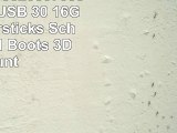 818Shop No33200070336 HiSpeed USB 30 16GB Speichersticks Schuhe Stiefel Boots 3D bunt