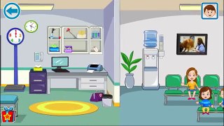 Мой Город - My town - #3 Больница - Hospital. Симулятор Семьи, обучающая игра, развивающее видео.