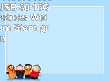 818Shop No16300010336 HiSpeed USB 30 16GB Speichersticks Weihnachtsbaum Stern grün