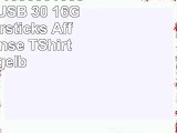 818Shop No10900010336 HiSpeed USB 30 16GB Speichersticks Affe Schimpanse TShirt 3D