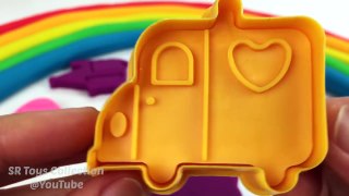 Rainbow Play Doh Learn Colors with Nursery Rhymes Ice Cream Star Animals Lion Molds Fun for Children