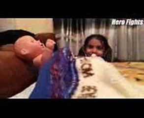 Bad Baby Minnie ATTACKS Baby Poop - Frozen Elsa Changes Diaper With Her Magical Wand!