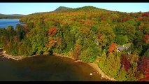 Drone Footage Captures Early Fall Foliage at Little Averill Pond, Vermont-ietY82MOkwY