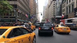 Driving Downtown - 5th Avenue - NYC USA 4K