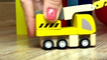 PYRAMID TOY Compilation - Plan Toys & BRIO Toys Learn Colors & Shapes Toy Trucks. Videos for kids-iyajKqJZd8o