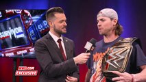 Houston Astros outfielder Josh Reddick shows off his custom WWE Title: Exclusive, Nov. 19, 2017