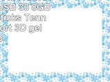 818Shop No50100020038 HiSpeed USB 30 8GB Speichersticks Tennis Ball Sport 3D gelb