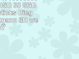 818Shop No17100050038 HiSpeed USB 30 8GB Speichersticks Biegsamer Dekomann 3D weiß
