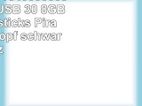 818Shop No16400080038 HiSpeed USB 30 8GB Speichersticks Piraten Totenkopf schwarz
