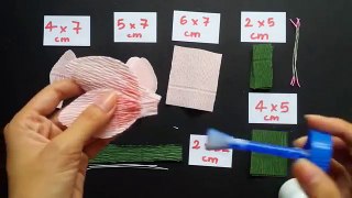 How To Make Gladiolus Flower From Crepe Paper - Craft Tutorial