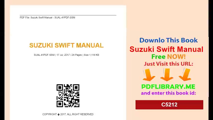 Suzuki Swift Manual