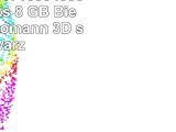 818Shop No17100040008 USBSticks 8 GB Biegsamer Dekomann 3D schwarz