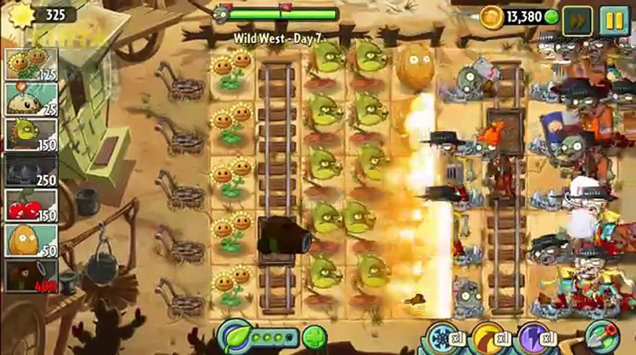Plants vs Zombies 2 - Wild West Day 6 to Day 10