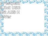 Digittrade HS128 750GB Externe Festplatte 635 cm 25 Zoll USB 20  mit 128Bit AES
