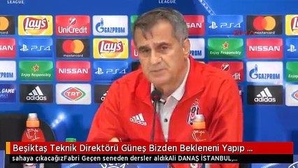Beşiktaş Teknik Direktörü Güneş Bizden Bekleneni Yapıp Kazanmak İstiyoruz