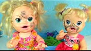 LITTLE Puppies Dolls Play in Sand Wash Cartoons For Kids