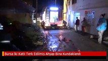 Bursa İki Katlı Terk Edilmiş Ahşap Bina Kundaklandı