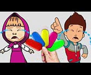 Bad Baby Masha & Paw Patrol Ryder Ice Cream  For Crying - Colors Learn Finger Family