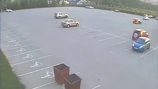 How do you get into an accident in a nearly empty parking lot